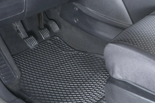 "Car mat - Robust rubber mat, 1 pair of front mats 66 x 44 cm, can be cut to size image"