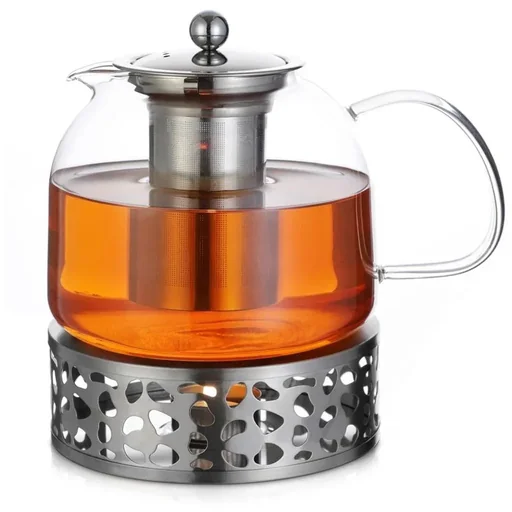"Glass teapot including warmer 1.5L image"