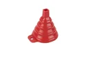 Foldable silicone funnel