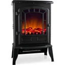 Electric fireplace with open flame effect 2000 Watt - Black