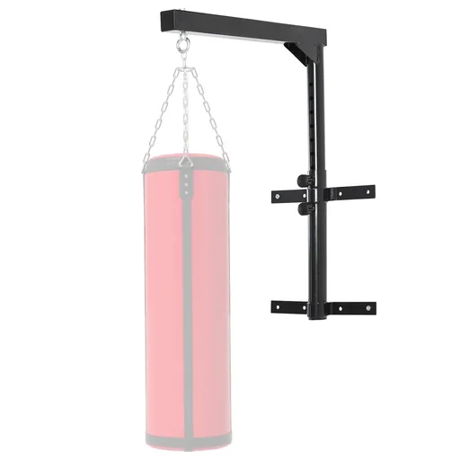 "Punching bag holder wall mount punching bag sandbag holder up to 100 kg load capacity 57-81 cm height adjustable black image"