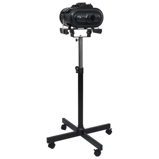 "Pet hair dryer with dual motor and stand image"
