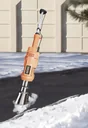 Hot air weed killer + root thorn attachment