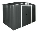 Metal tool shed Eco 8x6 anthracite with gable roof