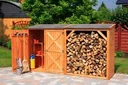 Firewood combination Pforzheim with double cabinet