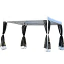Folding gazebo with side walls 3x3m white