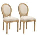 Set of 2 dining chairs 49 cm x 56 cm x 96 cm