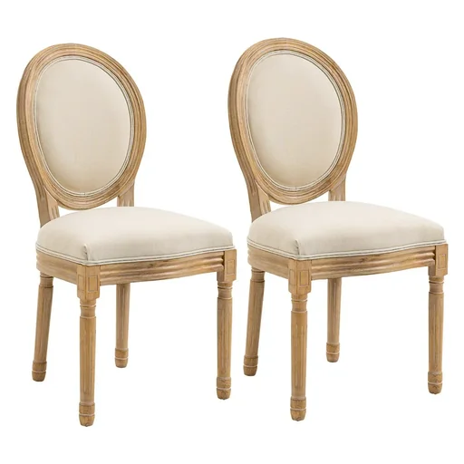 "Set of 2 dining chairs 49 cm x 56 cm x 96 cm image"