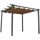 Pergola with sliding roof