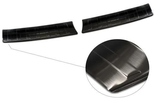 "Stainless steel loading sill protector, Mokka II B, 2020>, graphite/black, OEM quality, brushed image"