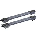 Transport rail MM 1199 2-part, 45-70 cm, extendable, 12 fixed castors Ø 30 mm, brake, load capacity 500 kg