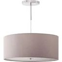 LED ceiling light with integrated dimmer light grey+silver+white