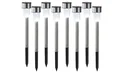 Solar lamp with ground spike, set of 8