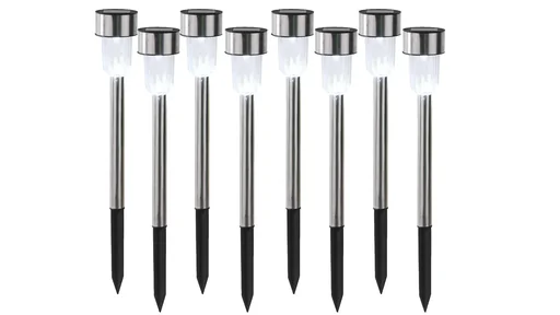 "Solar lamp with ground spike, set of 8 image"
