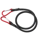 Elastic band with snap hook 100cm x 10 mm - Black