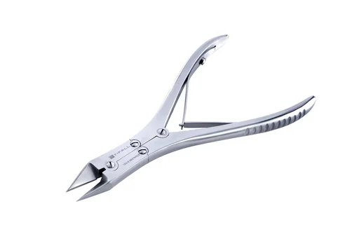 "Corner pliers with double gear ratio including case and nail files image"