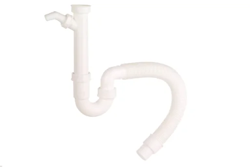 "Flex sink tubular siphon, 1 1/2" with 3/4" appliance connection image"