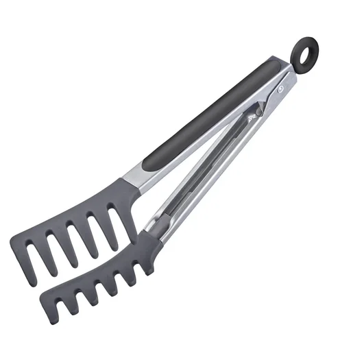 "Noodle Tongs Fork 25.5 cm, Edelstahl-Silicone image"