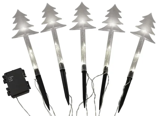 "LED fir tree light sticks – 5 pieces image"