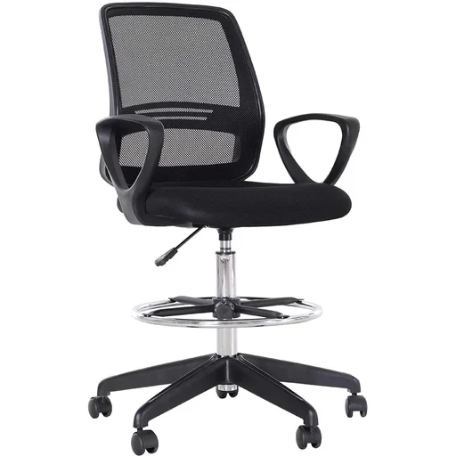 "Height-adjustable office chair image"