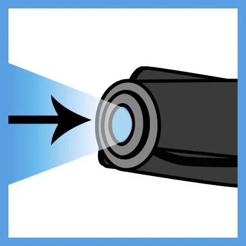 "Repair pen 5 g PW for laminate including blue LED light, cherry image"