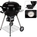 Vargan Kettle Grill - Charcoal Grill - Cooking Surface 44 x 32 cm - Black