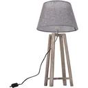 Table lamp bedside lamp floor lamp fabric shade minimalist office wood grey 40 W Scandinavian 33 x 33 x 68.5 cm