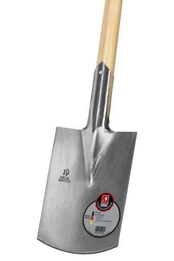 "BRITTA spade, gardener's shape, size 0, polished, ash T-handle 85 cm image"
