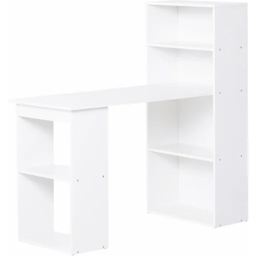 "Laptop table with office shelf image"