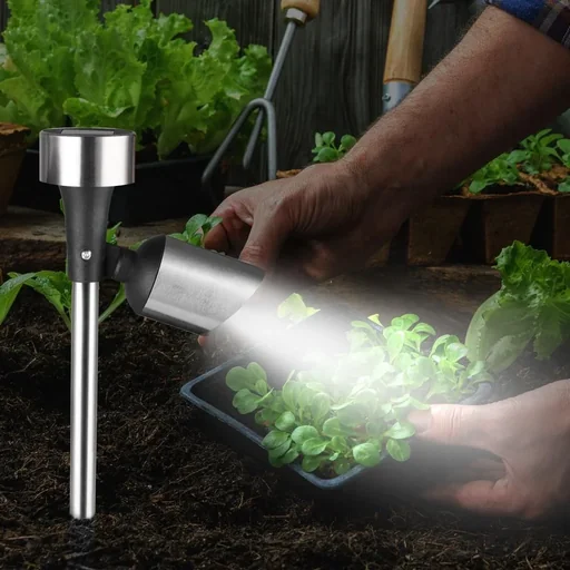 "Set of 6 LED solar garden lights image"