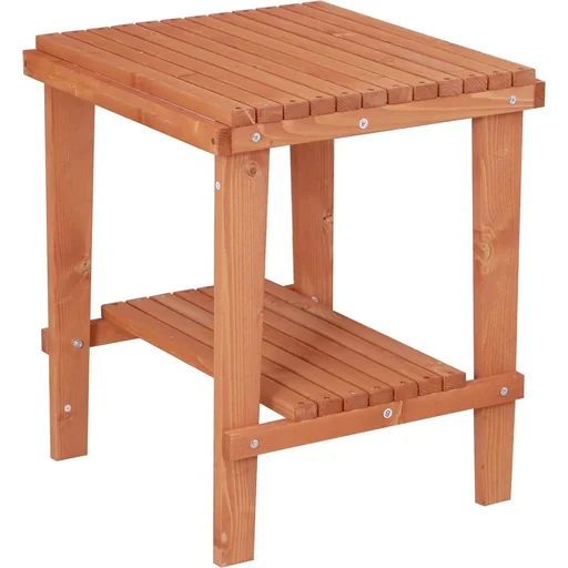 "Wooden stool, side table, flower stand, children's chair, stool, all-purpose, natural fir wood, 50 x 50 x 60 cm image"