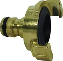 Brass adapter, plug-in system to quick coupling