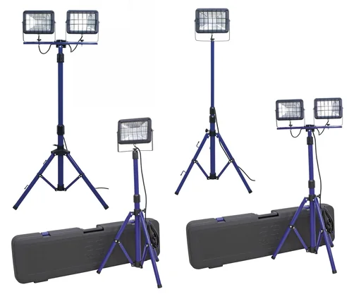 "LED spotlight 30W on tripod, with Samsung chip image"