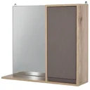 Bathroom mirror cabinet, grey