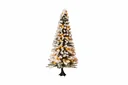 Illuminated Christmas tree, snowy, with 30 LEDs, 12 cm high