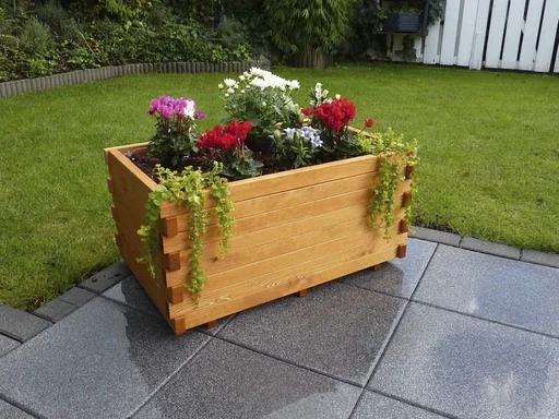 "Planter "Siena" with planting film image"