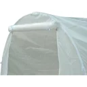 Plastic greenhouse 4.5x2x2m 6 side windows white