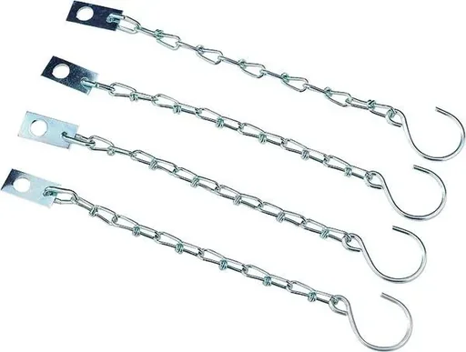 "Safety chains, galvanized, 4 pieces image"