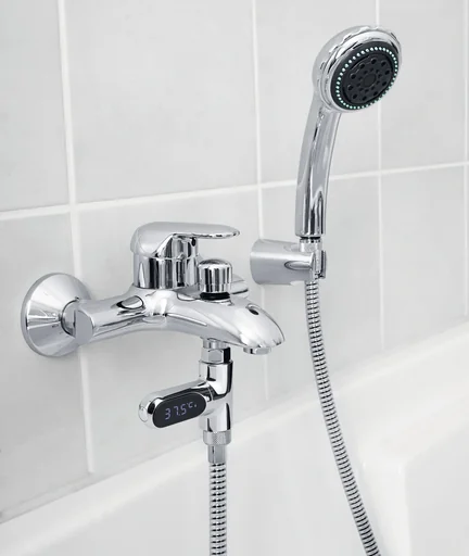 "Digital water faucet thermometer image"