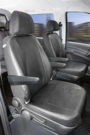 "Custom fit seat covers - artificial leather for Mercedes Viano W639 and Vito W639 from 06/2003 to 05/2014 image"