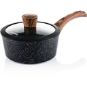 Cooking pot 18 cm Black Marble Wood