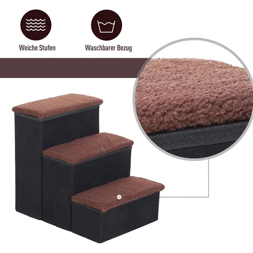 "Pet stairs with 3 steps image"
