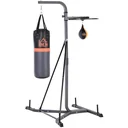Punching bag stand with punching ball