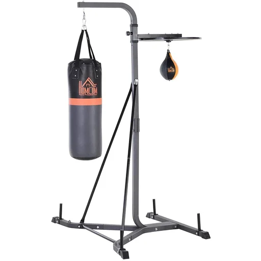 "Punching bag stand with punching ball image"