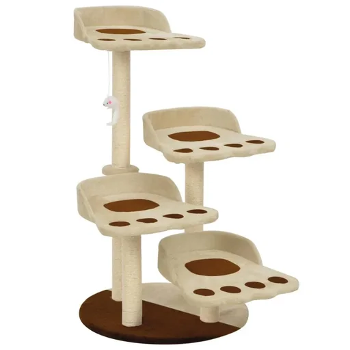 "Cat scratching post with sisal scratchers image"