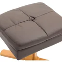 Recliner chair TV chair with stool reclining function brown