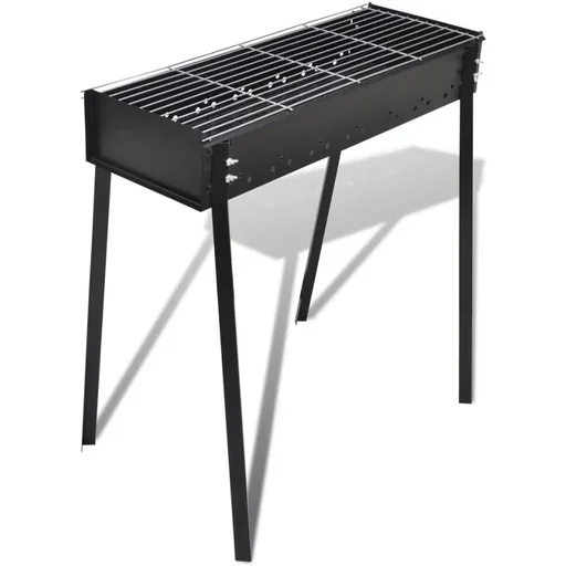 "Square charcoal grill 75x28 cm image"