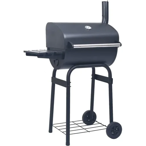 "Charcoal grill smoker with black bottom image"