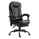 Massage chair executive chair with 7 massage points height adjustable swivel chair with integrated footrest lower backrest