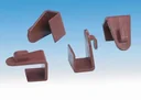 Window clip, window hook, brown, set of 4